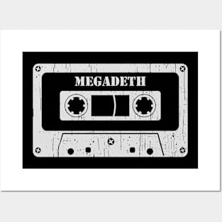 Megadeth - Vintage Cassette White Posters and Art